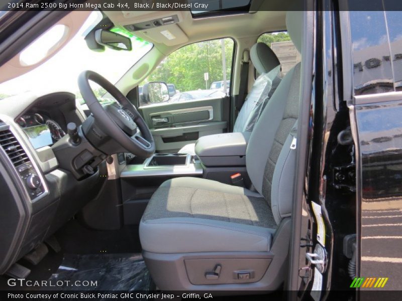 Black / Black/Diesel Gray 2014 Ram 2500 Big Horn Mega Cab 4x4