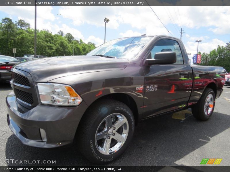 Granite Crystal Metallic / Black/Diesel Gray 2014 Ram 1500 Express Regular Cab