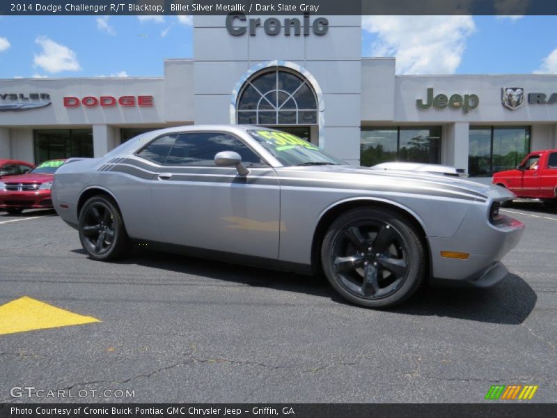 Billet Silver Metallic / Dark Slate Gray 2014 Dodge Challenger R/T Blacktop