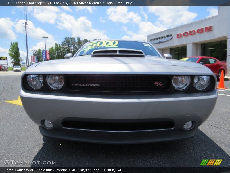 Billet Silver Metallic / Dark Slate Gray 2014 Dodge Challenger R/T Blacktop
