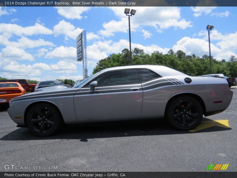 Billet Silver Metallic / Dark Slate Gray 2014 Dodge Challenger R/T Blacktop