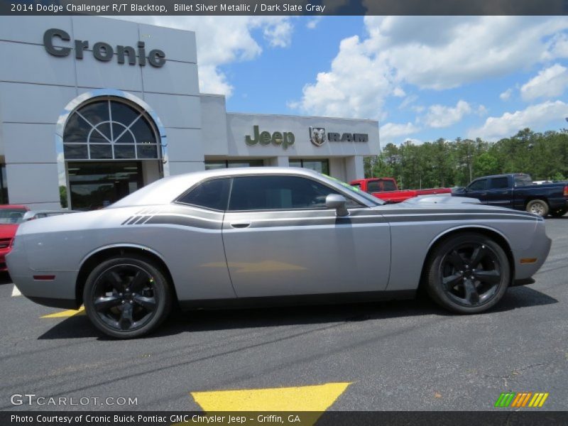 Billet Silver Metallic / Dark Slate Gray 2014 Dodge Challenger R/T Blacktop