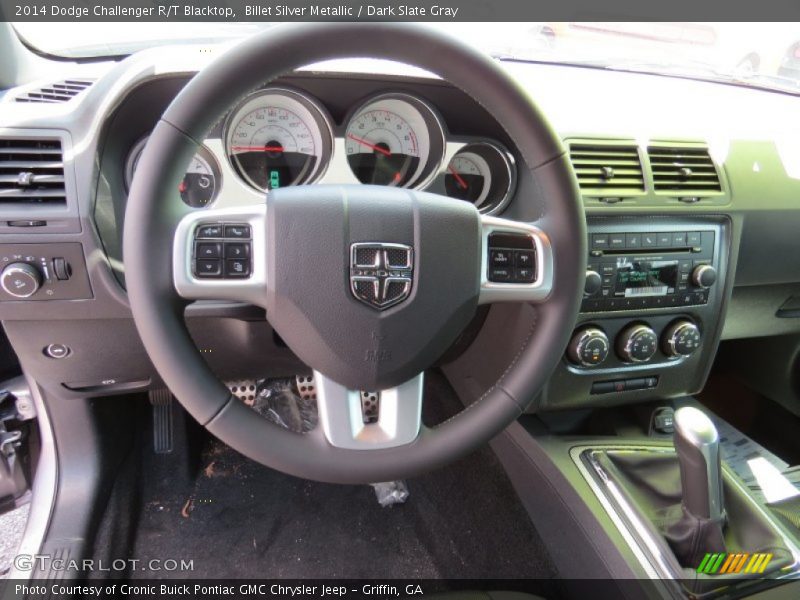 Billet Silver Metallic / Dark Slate Gray 2014 Dodge Challenger R/T Blacktop