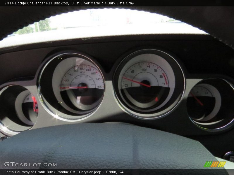 Billet Silver Metallic / Dark Slate Gray 2014 Dodge Challenger R/T Blacktop