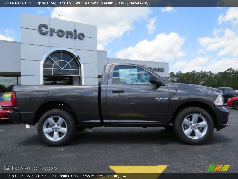 Granite Crystal Metallic / Black/Diesel Gray 2014 Ram 1500 Express Regular Cab