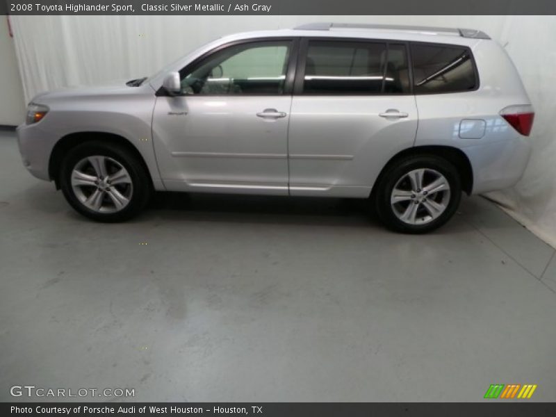 Classic Silver Metallic / Ash Gray 2008 Toyota Highlander Sport