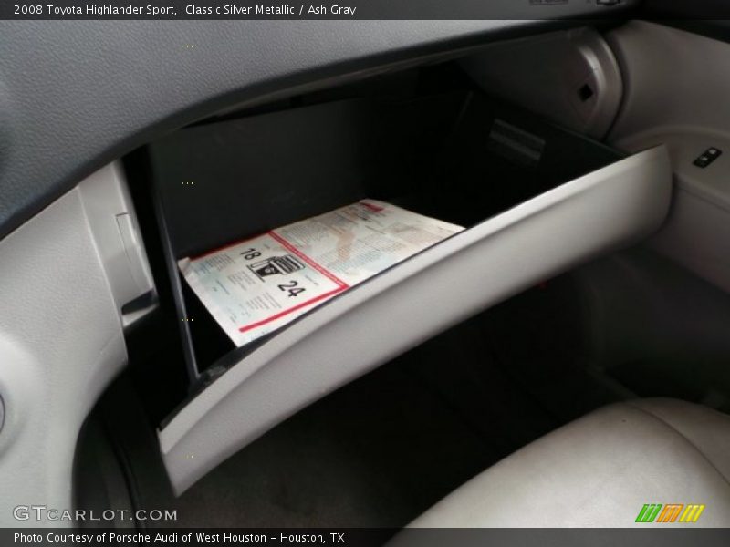 Classic Silver Metallic / Ash Gray 2008 Toyota Highlander Sport