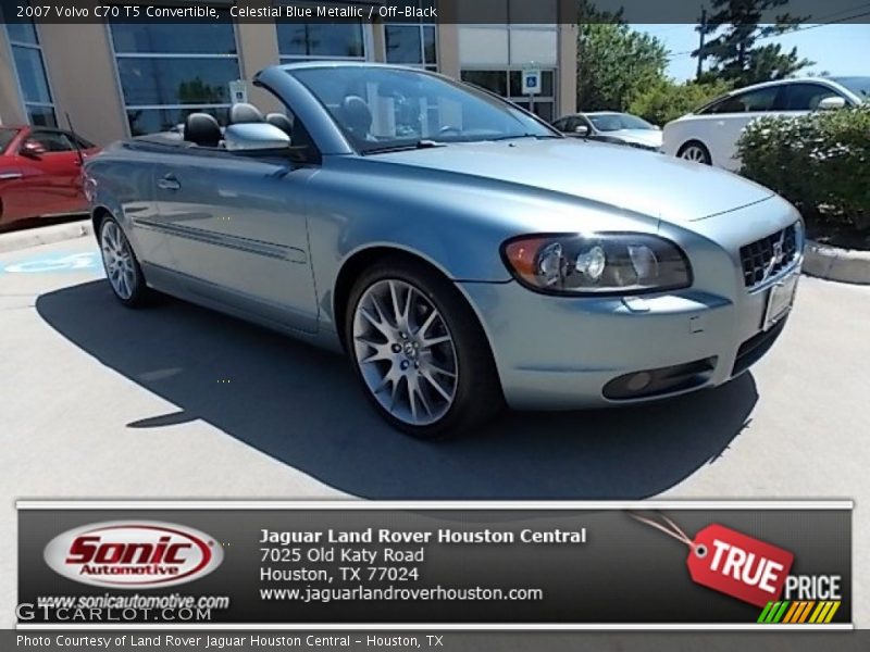 Celestial Blue Metallic / Off-Black 2007 Volvo C70 T5 Convertible