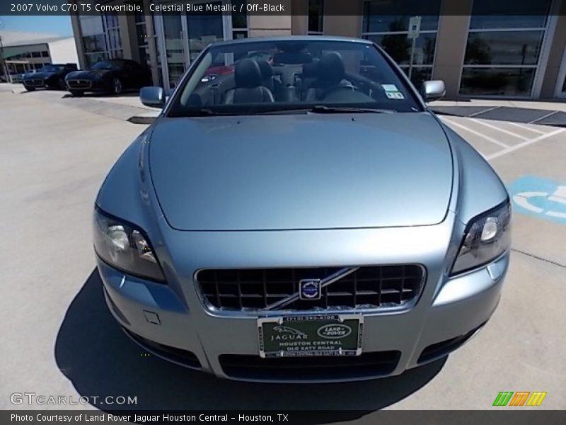 Celestial Blue Metallic / Off-Black 2007 Volvo C70 T5 Convertible