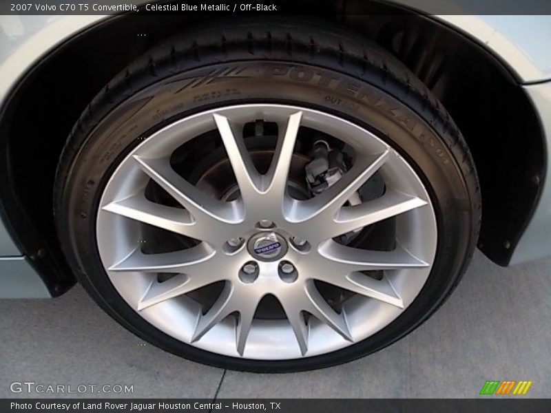 Celestial Blue Metallic / Off-Black 2007 Volvo C70 T5 Convertible