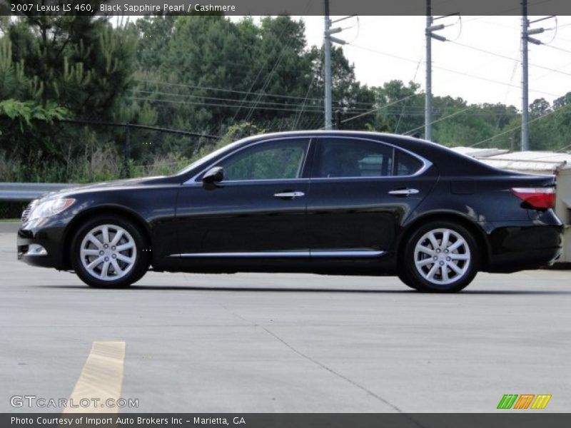 Black Sapphire Pearl / Cashmere 2007 Lexus LS 460