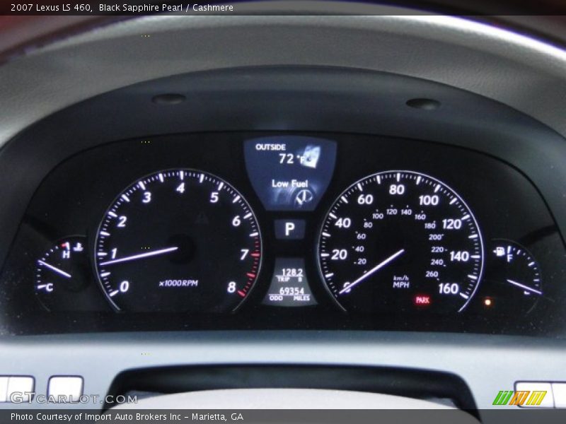 Black Sapphire Pearl / Cashmere 2007 Lexus LS 460