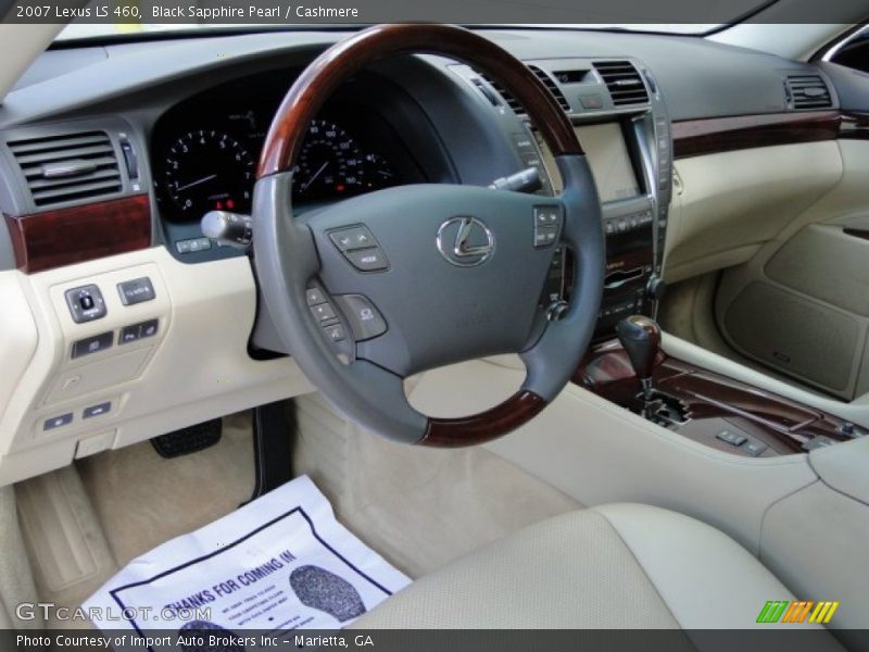 Black Sapphire Pearl / Cashmere 2007 Lexus LS 460