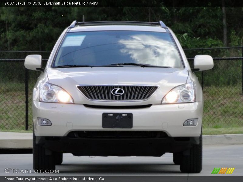 Savannah Beige Metallic / Ivory 2007 Lexus RX 350