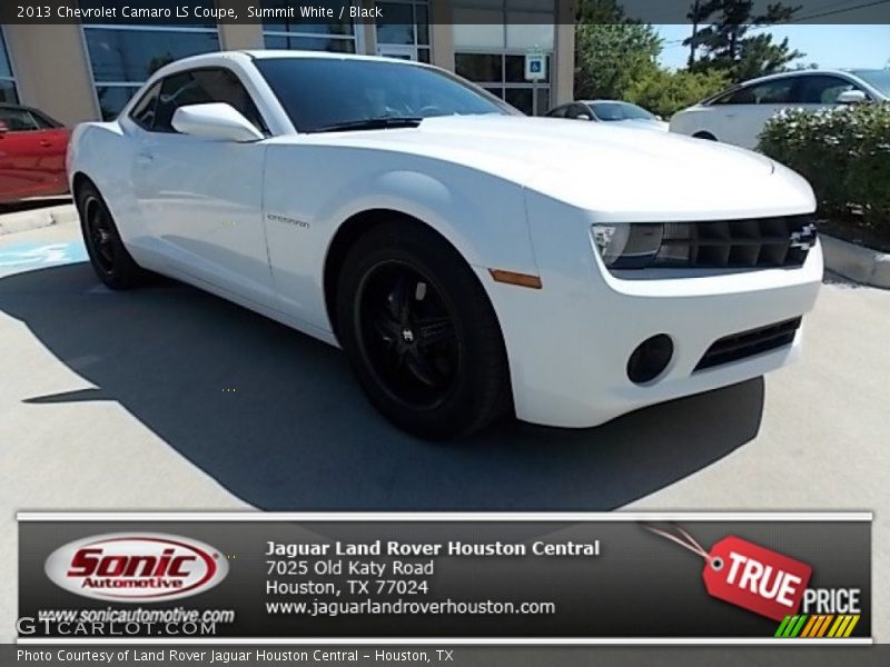 Summit White / Black 2013 Chevrolet Camaro LS Coupe