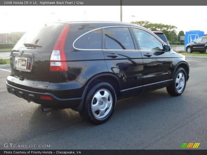 Nighthawk Black Pearl / Gray 2008 Honda CR-V LX