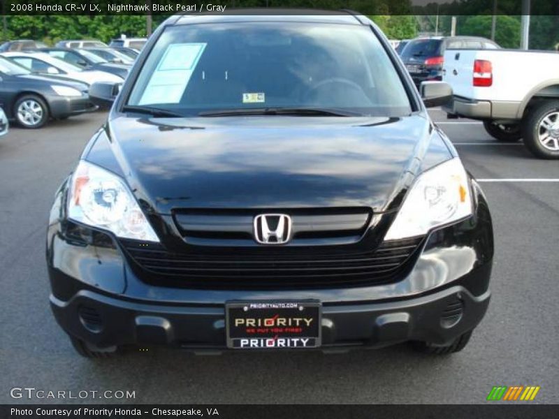 Nighthawk Black Pearl / Gray 2008 Honda CR-V LX
