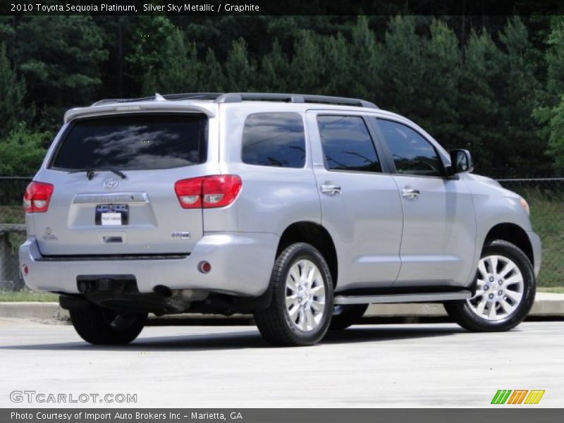 Silver Sky Metallic / Graphite 2010 Toyota Sequoia Platinum
