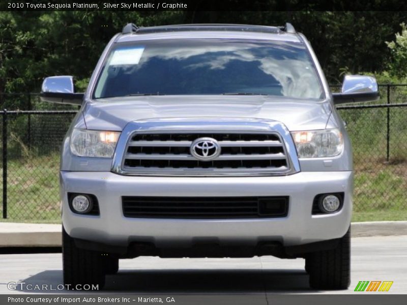 Silver Sky Metallic / Graphite 2010 Toyota Sequoia Platinum