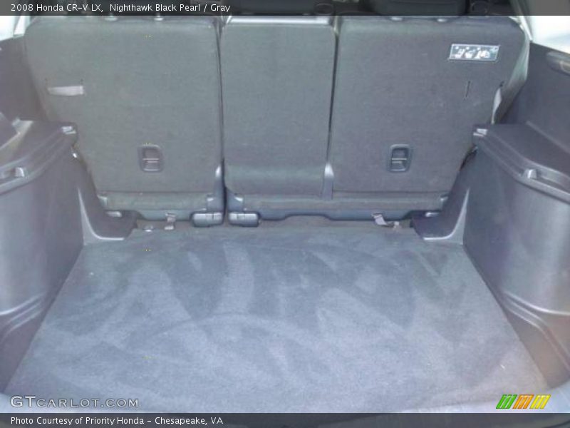 Nighthawk Black Pearl / Gray 2008 Honda CR-V LX