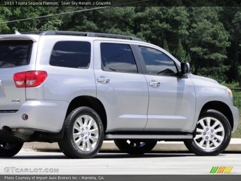 Silver Sky Metallic / Graphite 2010 Toyota Sequoia Platinum