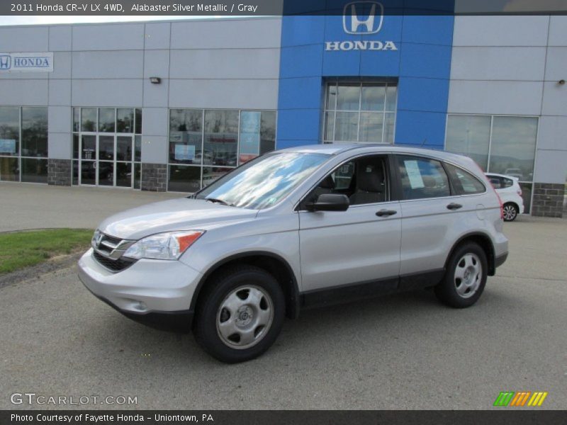 Alabaster Silver Metallic / Gray 2011 Honda CR-V LX 4WD