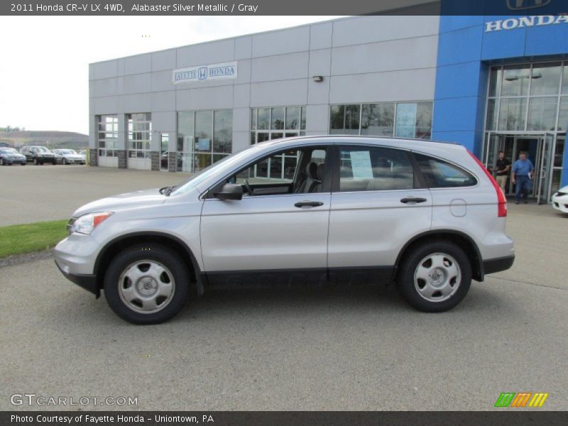 Alabaster Silver Metallic / Gray 2011 Honda CR-V LX 4WD
