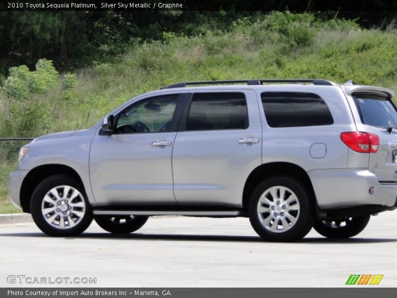 Silver Sky Metallic / Graphite 2010 Toyota Sequoia Platinum