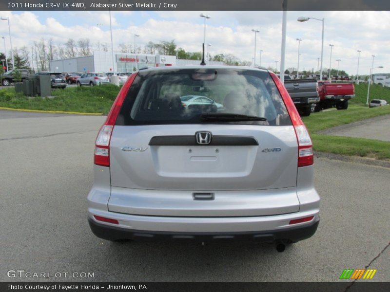 Alabaster Silver Metallic / Gray 2011 Honda CR-V LX 4WD