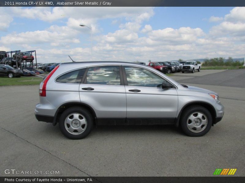 Alabaster Silver Metallic / Gray 2011 Honda CR-V LX 4WD