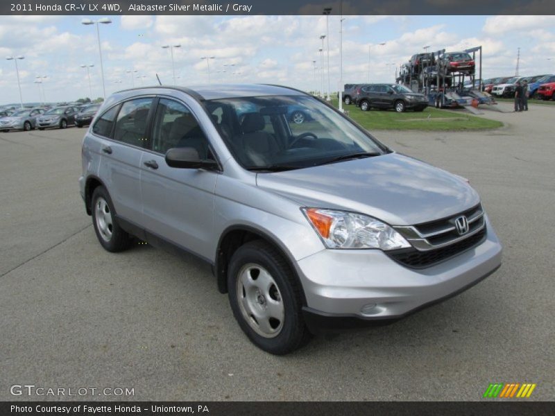 Alabaster Silver Metallic / Gray 2011 Honda CR-V LX 4WD