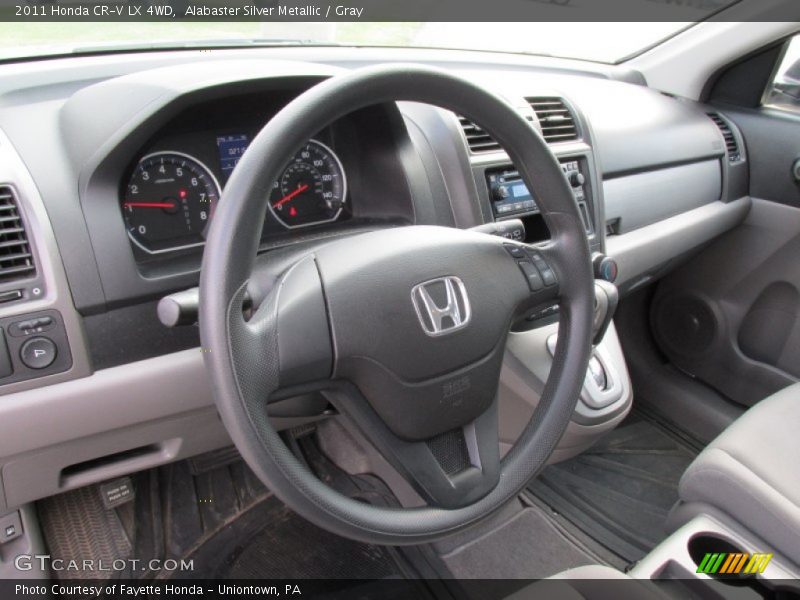 Alabaster Silver Metallic / Gray 2011 Honda CR-V LX 4WD