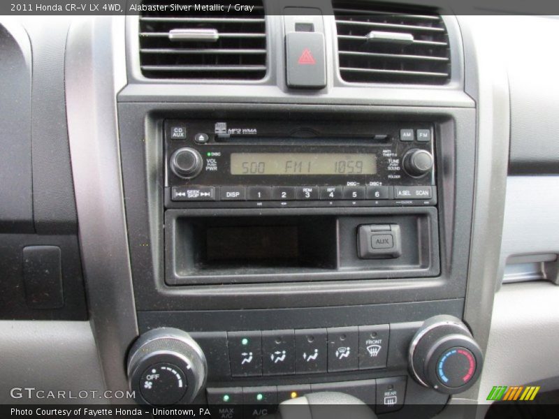 Alabaster Silver Metallic / Gray 2011 Honda CR-V LX 4WD