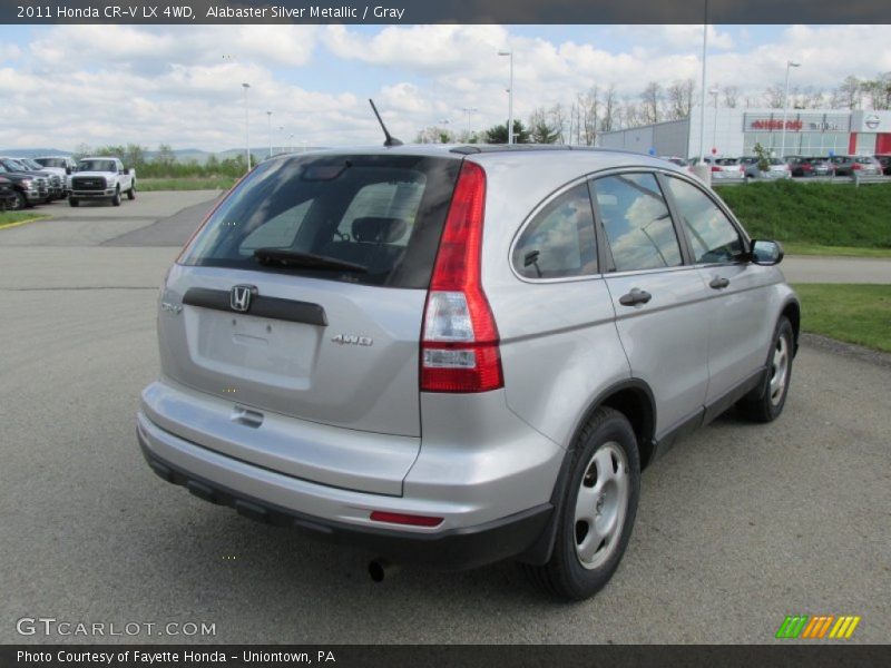 Alabaster Silver Metallic / Gray 2011 Honda CR-V LX 4WD