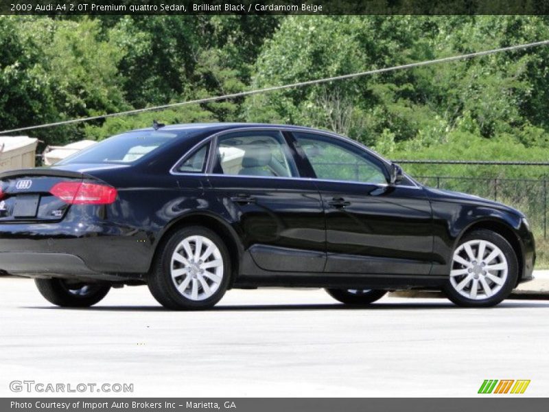 Brilliant Black / Cardamom Beige 2009 Audi A4 2.0T Premium quattro Sedan