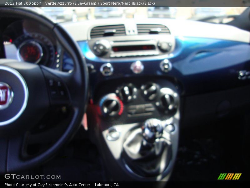 Verde Azzurro (Blue-Green) / Sport Nero/Nero (Black/Black) 2013 Fiat 500 Sport