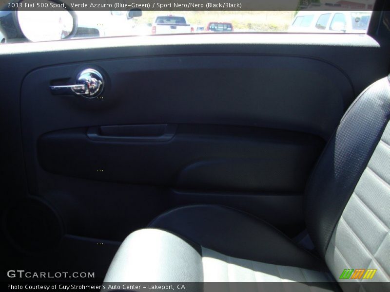 Verde Azzurro (Blue-Green) / Sport Nero/Nero (Black/Black) 2013 Fiat 500 Sport