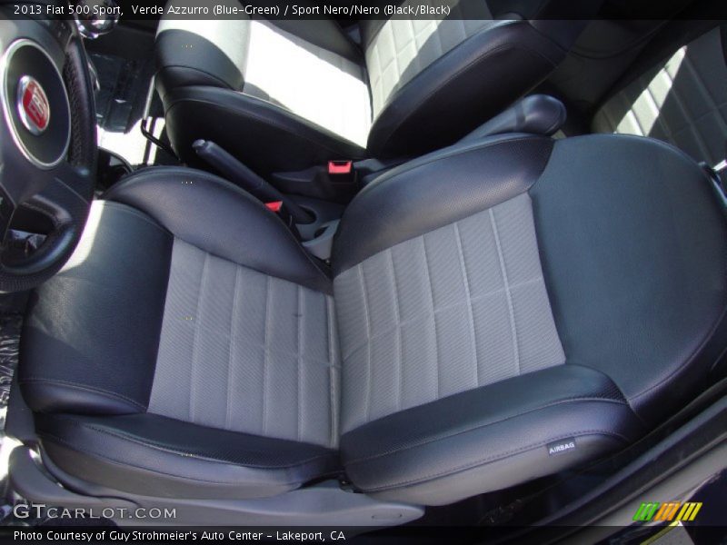 Verde Azzurro (Blue-Green) / Sport Nero/Nero (Black/Black) 2013 Fiat 500 Sport
