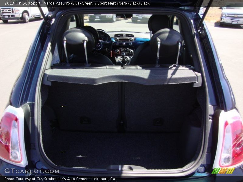 Verde Azzurro (Blue-Green) / Sport Nero/Nero (Black/Black) 2013 Fiat 500 Sport