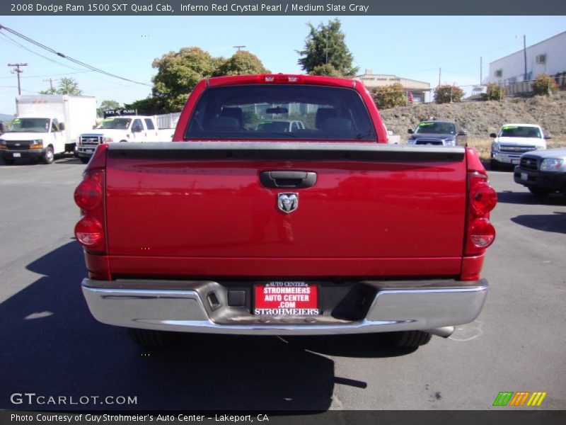 Inferno Red Crystal Pearl / Medium Slate Gray 2008 Dodge Ram 1500 SXT Quad Cab