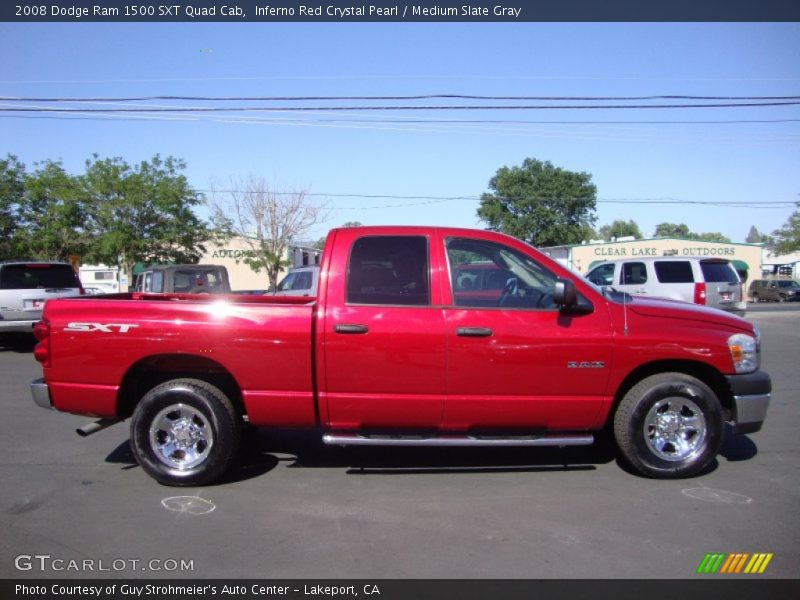  2008 Ram 1500 SXT Quad Cab Inferno Red Crystal Pearl