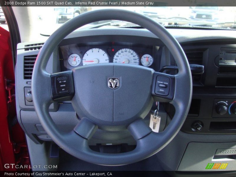 Inferno Red Crystal Pearl / Medium Slate Gray 2008 Dodge Ram 1500 SXT Quad Cab