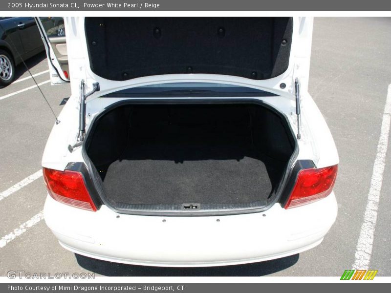 Powder White Pearl / Beige 2005 Hyundai Sonata GL