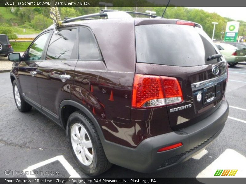 Dark Cherry / Black 2011 Kia Sorento LX AWD