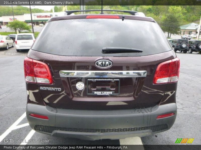 Dark Cherry / Black 2011 Kia Sorento LX AWD