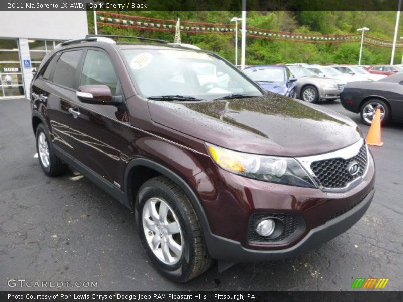 Dark Cherry / Black 2011 Kia Sorento LX AWD