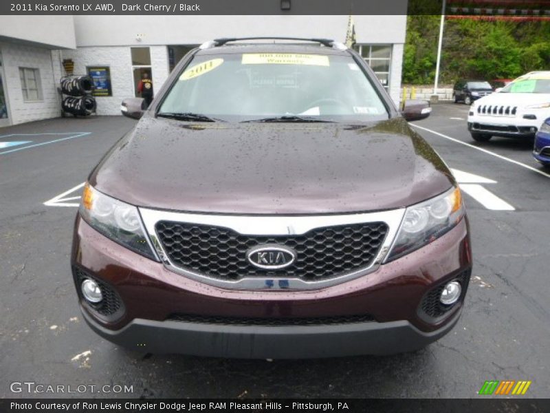 Dark Cherry / Black 2011 Kia Sorento LX AWD