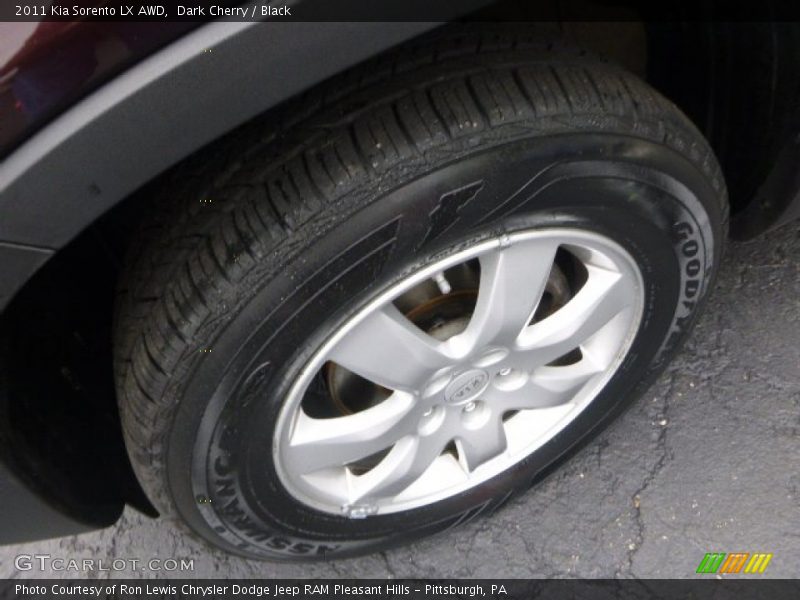 Dark Cherry / Black 2011 Kia Sorento LX AWD