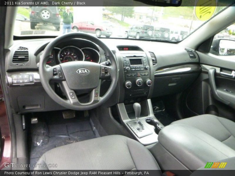 Dark Cherry / Black 2011 Kia Sorento LX AWD