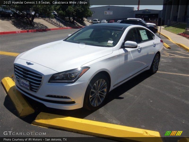 Casablanca White / Beige 2015 Hyundai Genesis 3.8 Sedan